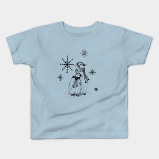 Snowy Penguins Kids T-Shirt